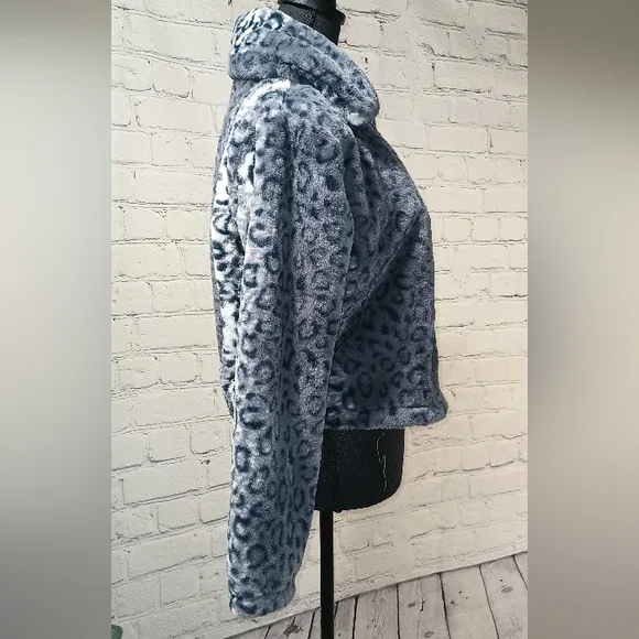 LS LeopardPrint Faux-FurCoat Black - Picture 13 of 16